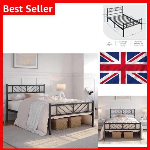 Yaheetech 3ft single metal bed - 3ft,