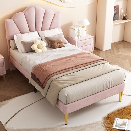 Velvet single bed 3ft 90x190cm - single,