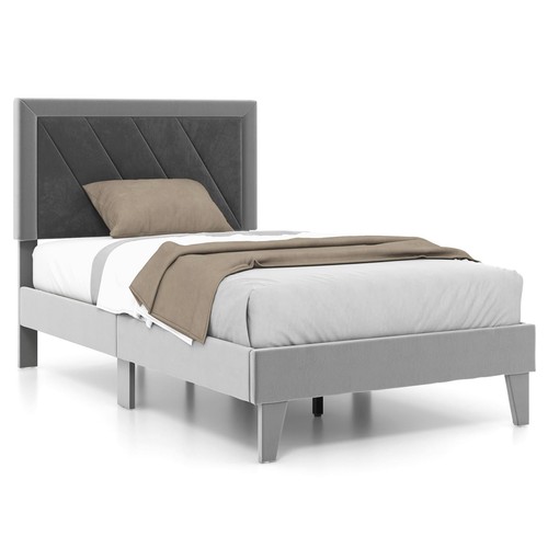 Single velvet upholstered - single,