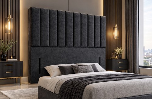 Plush velvet bed frame - plush,