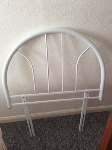 Single bed white - , metal