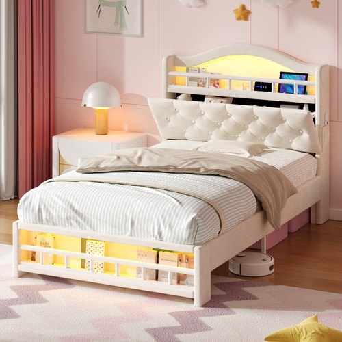 Wooden single bed - single,