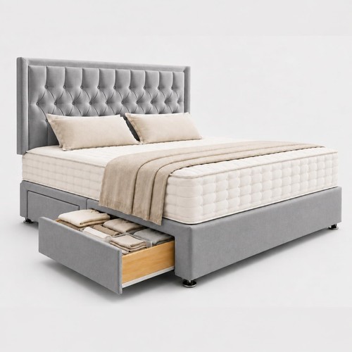 Single bed with - bed,