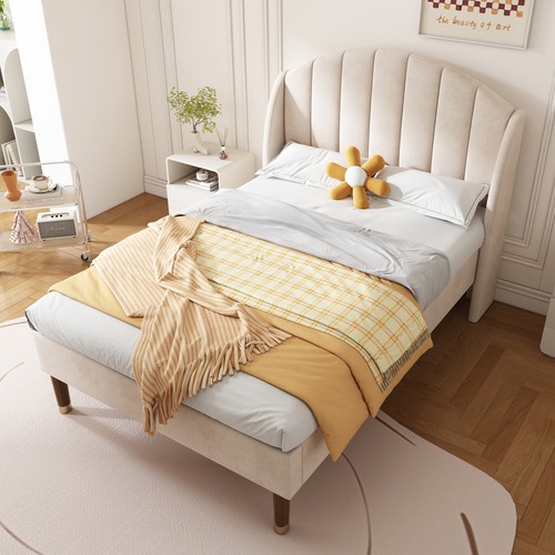 Single upholstered bed - single,