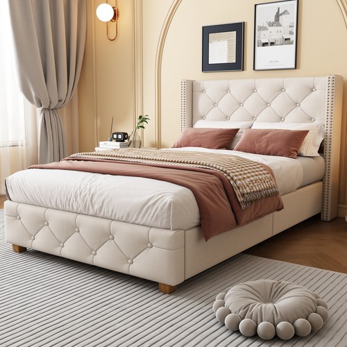 Single bed frame with - bed,