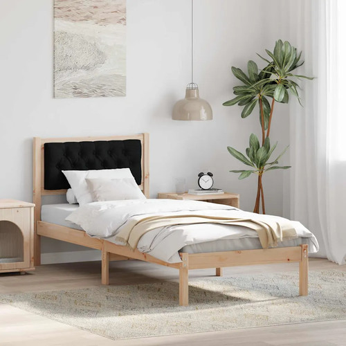Walplus black single bedstead - walplus,