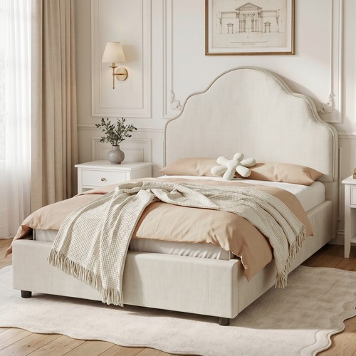 3ft single linen upholstered - linen,