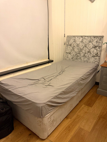 Single bed with - bed, mattresses