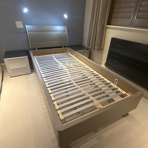 Nolte single bed frame - nolte, curved