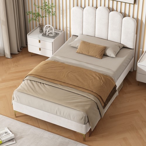 3ft single velvet - single, upholstered